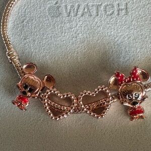 Mickey and Minnie Mouse Charm Bracelet